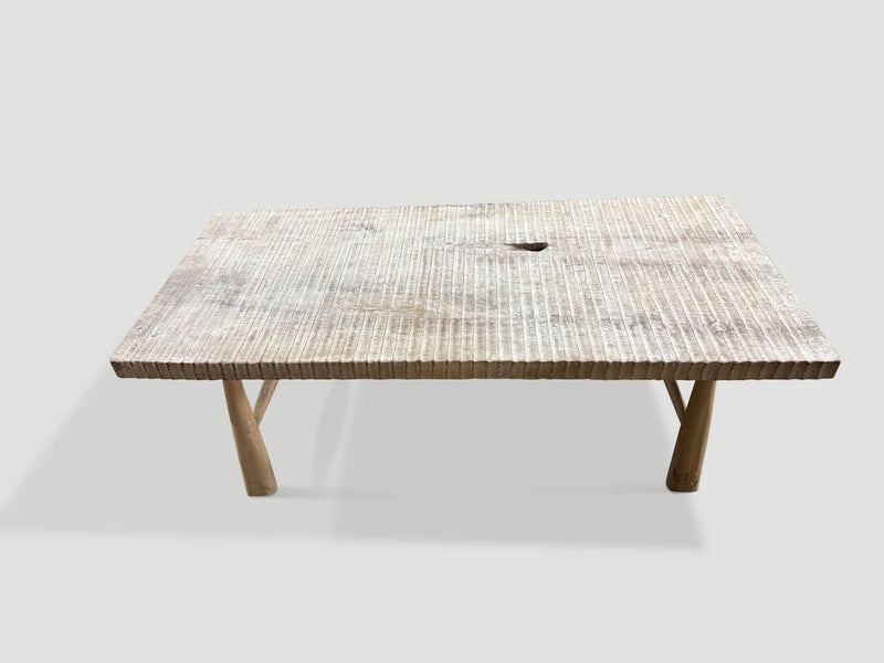 Impressive Hand Carved Teak Coffee Table