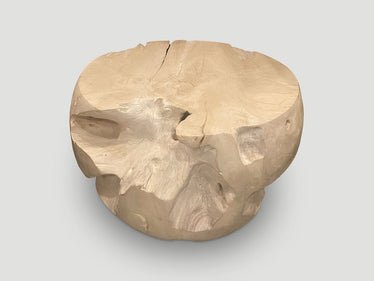 Drum Shape Bleached Coffee Table