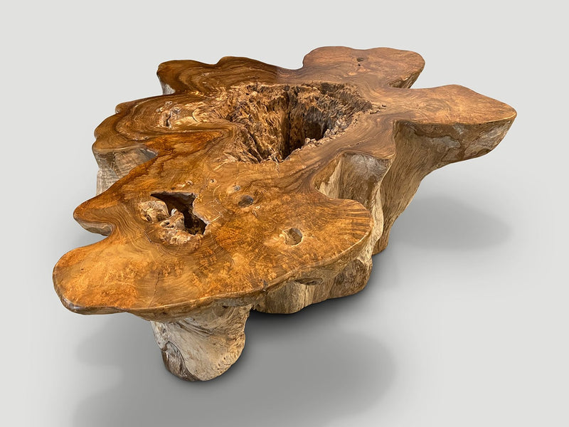 Impressive Organic Teak Coffee Table