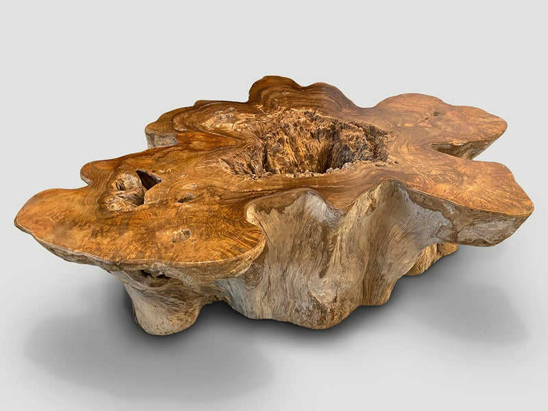 Impressive Organic Teak Coffee Table