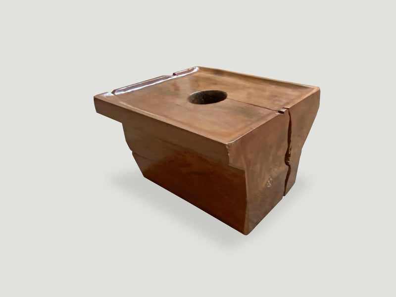 Antique Natural Teak Wood Coffee Table