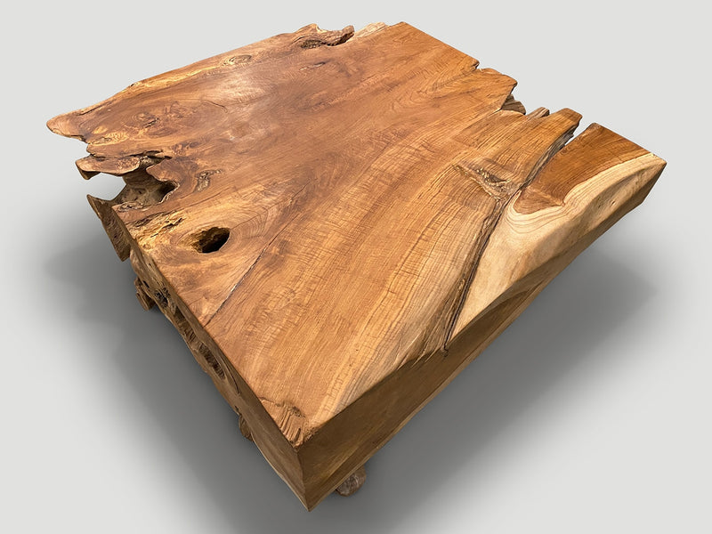 Impressive Organic Teak Coffee Table