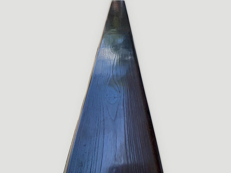 Mid Century Couture Espresso Stained Teak Long Bench