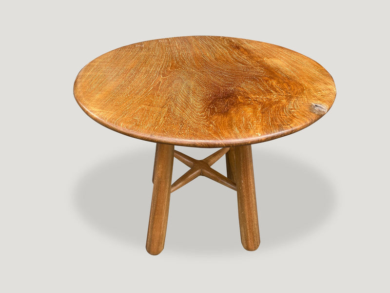 Mid Century Couture Round Table with Butterflies Inlaid