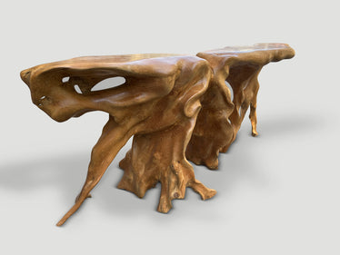 Monumental Sculptural Console Table