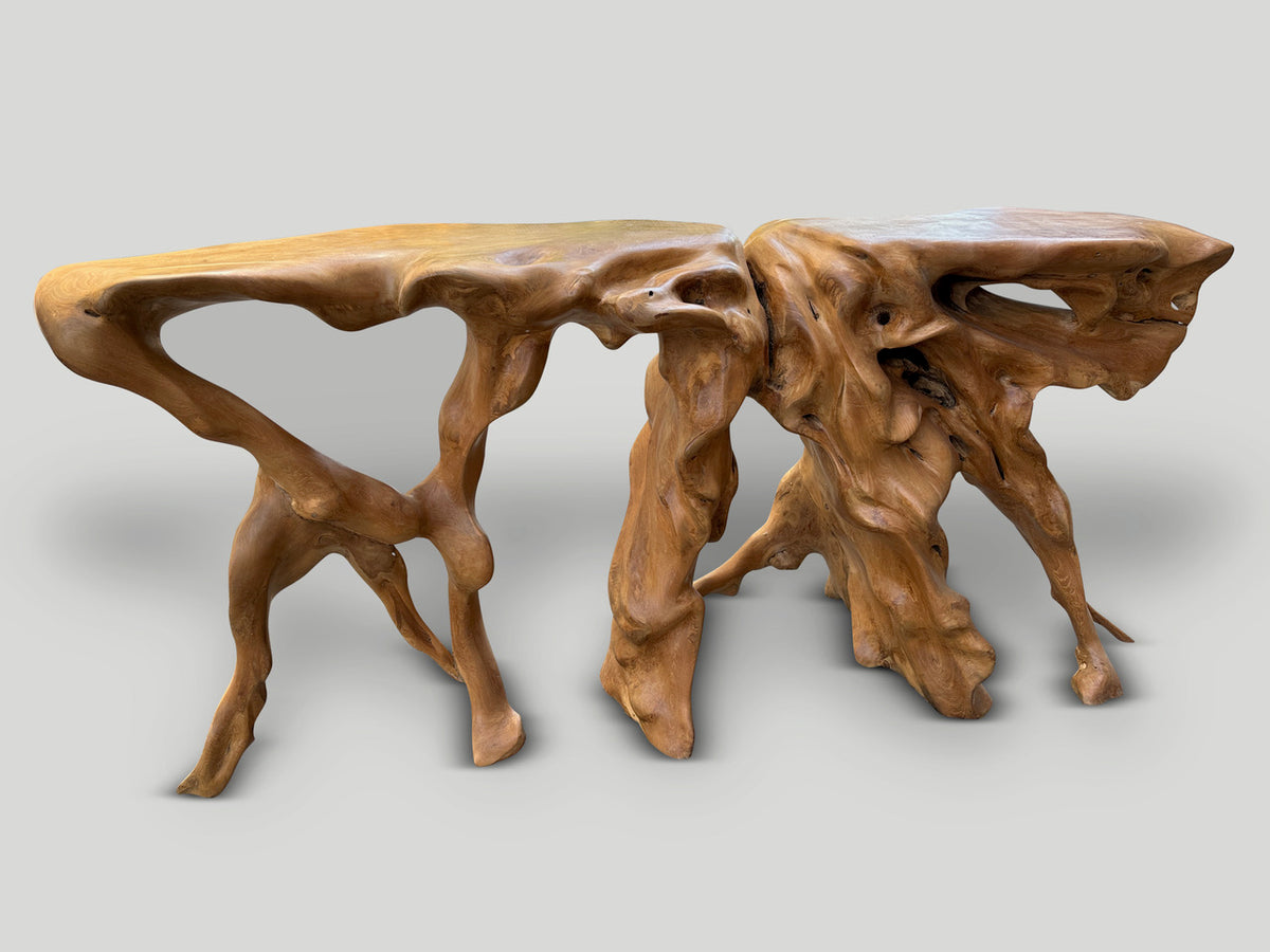 Monumental Sculptural Console Table