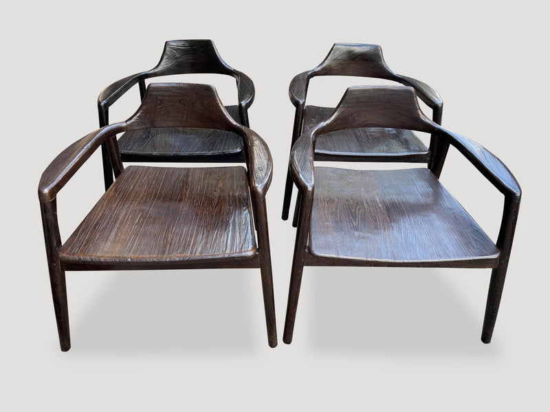 Mid Century Couture Set of Four Chairs