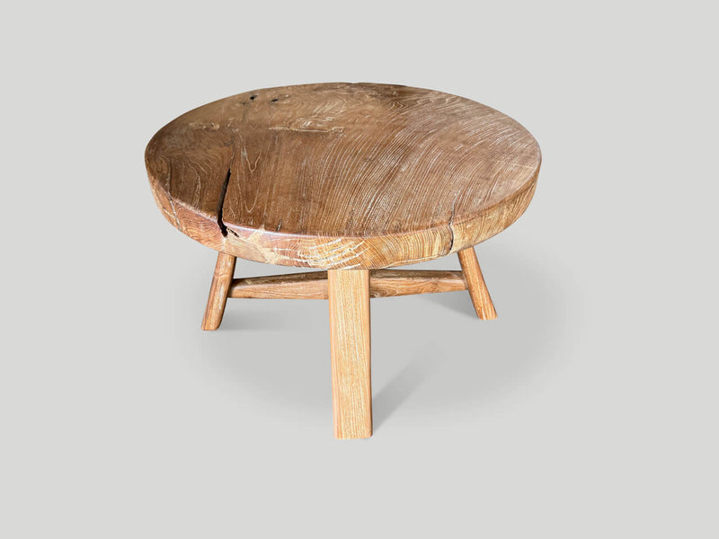 Modern Organic Ancient Teak Wood Table