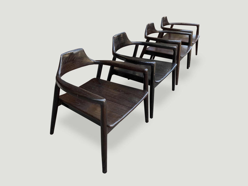 Mid Century Couture Set of Four Chairs