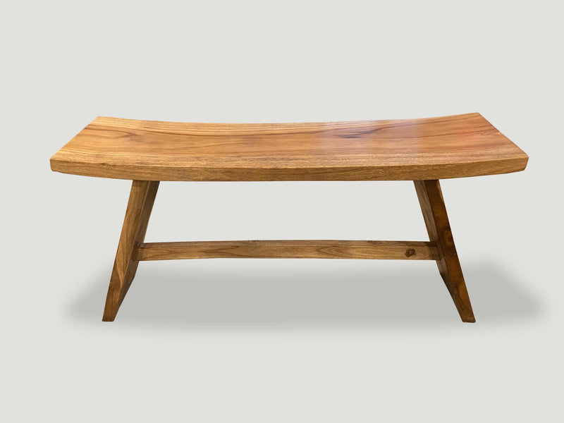 Minimalist Natural Teak Bench