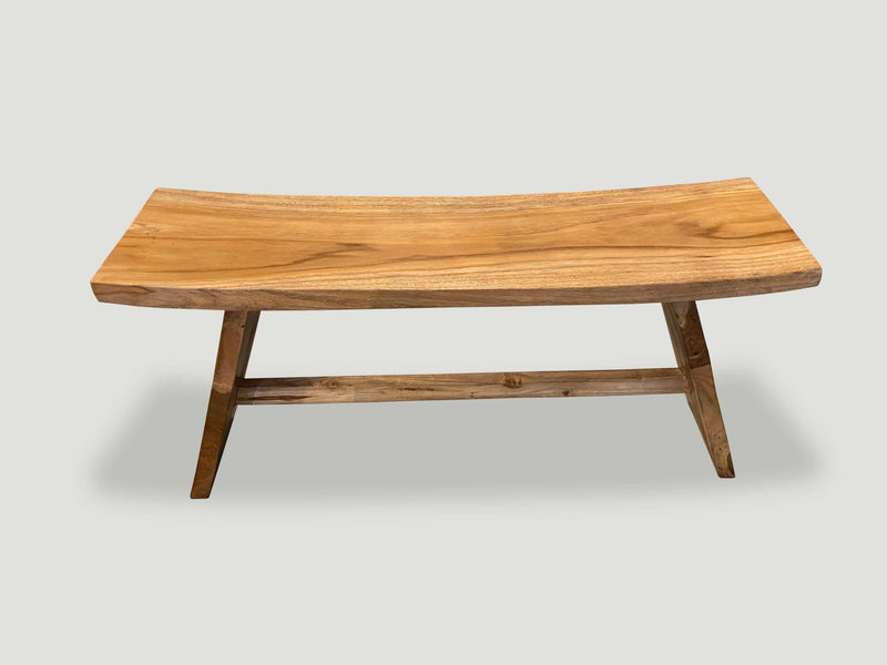 Minimalist Natural Teak Bench