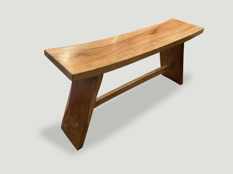 Minimalist Natural Teak Bench