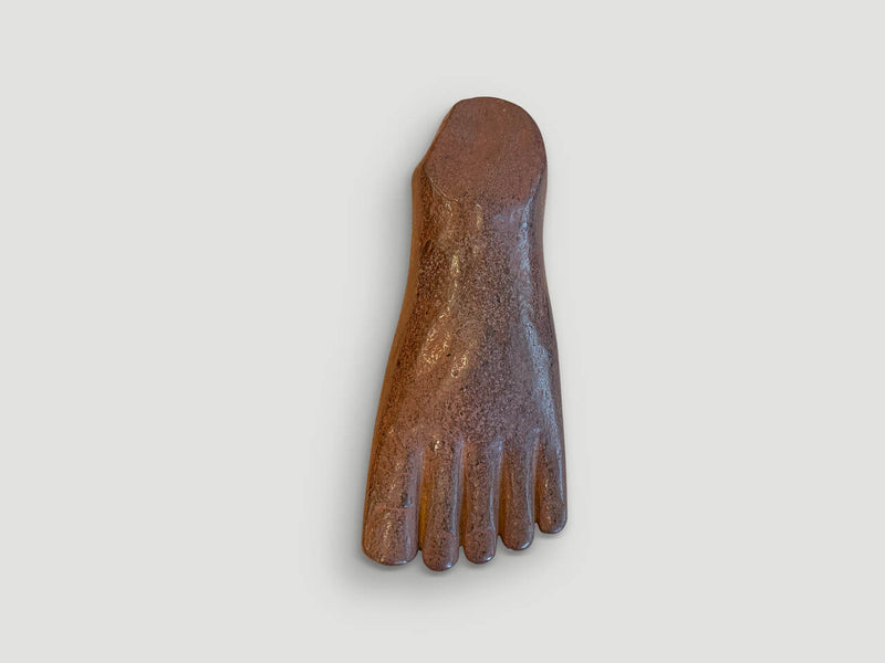 River Rock Foot Sculpture