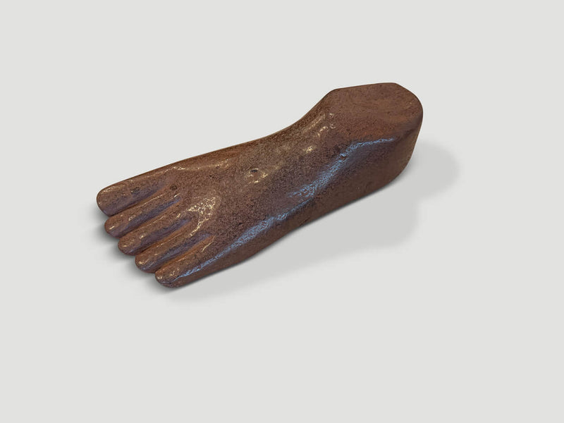 River Rock Foot Sculpture