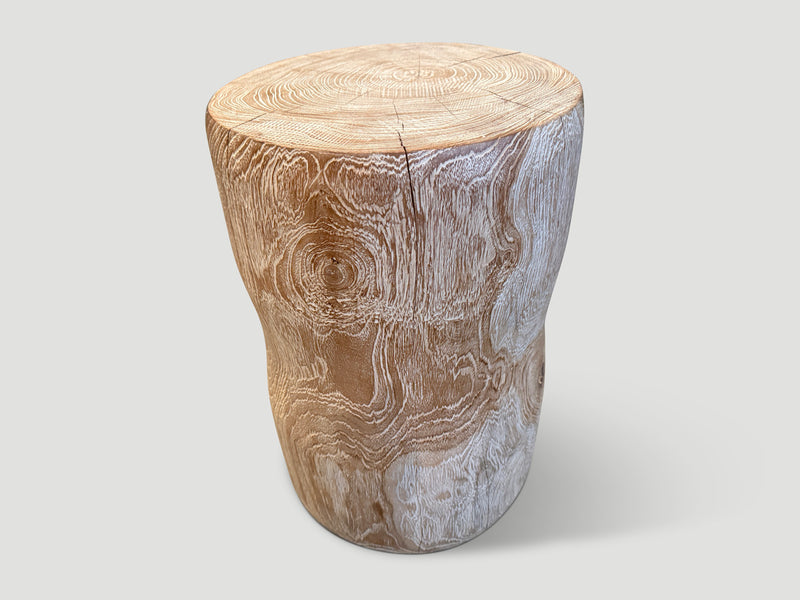 Hand Carved Teak Side Table