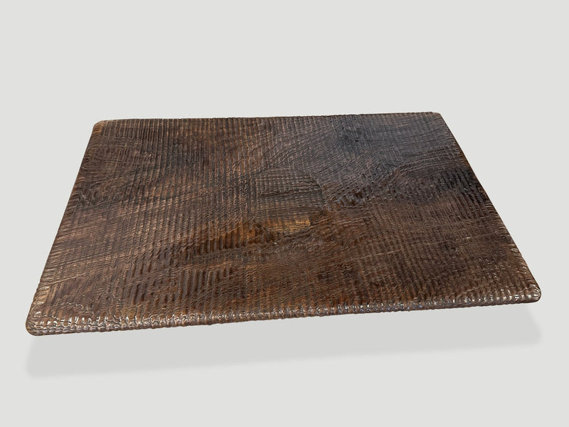 Impressive Minimalist Carved Coffee Table
