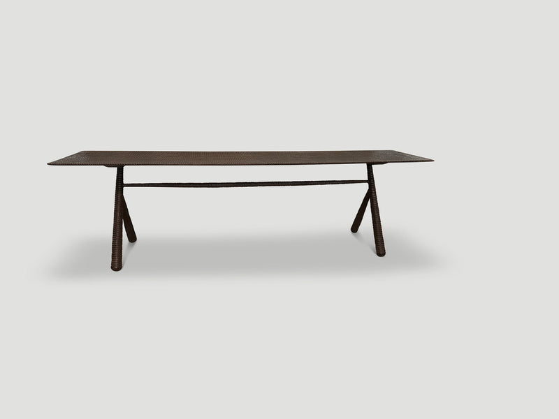 Mid Century Couture Hand Carved Dining Table or Console