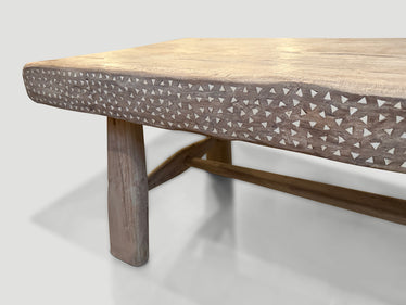 Impressive Shell Inlay Coffee Table
