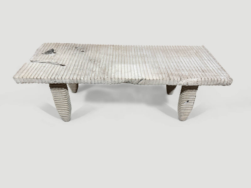 Minimalist Hand Carved Organic Coffee Table