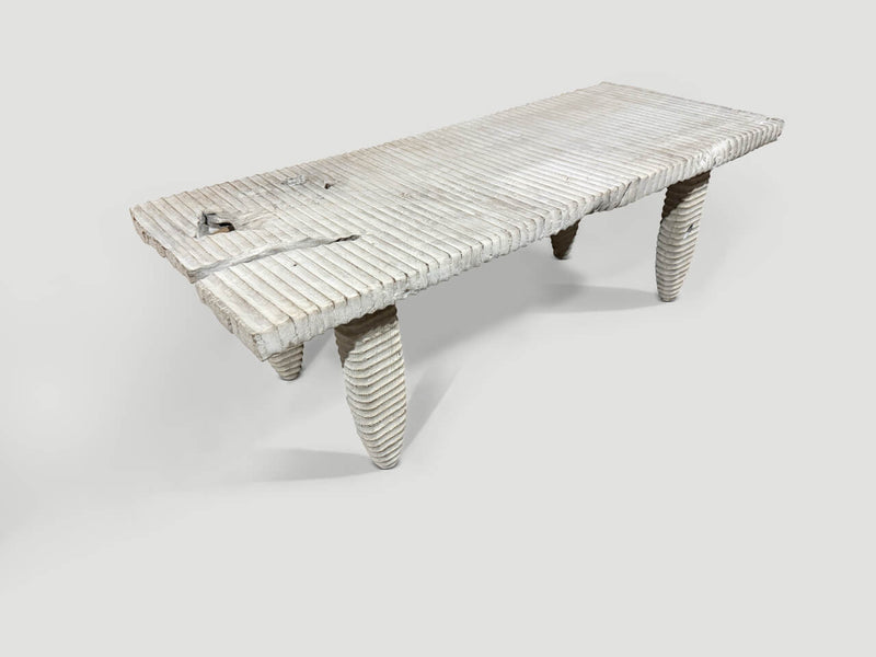 Minimalist Hand Carved Organic Coffee Table
