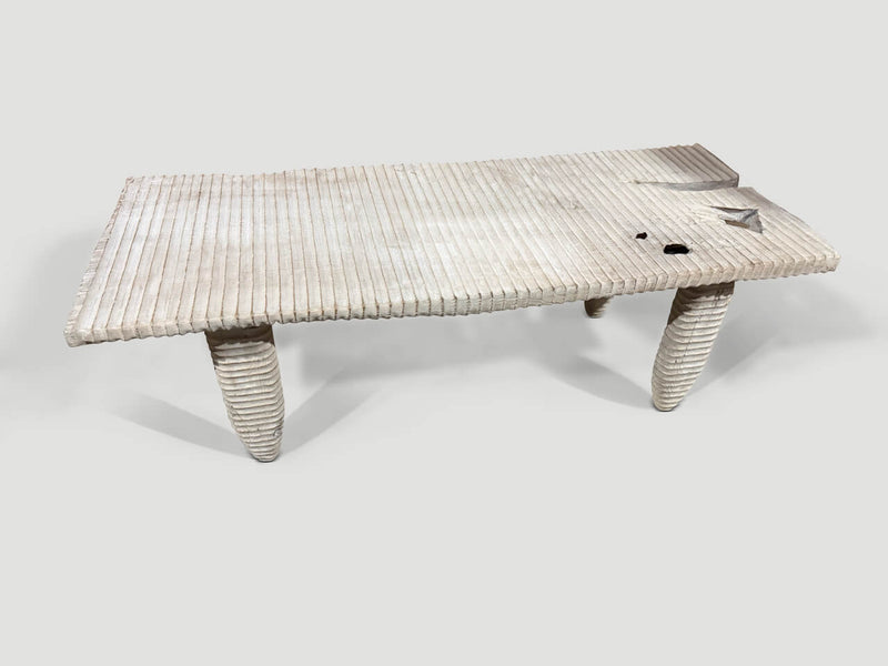 Minimalist Hand Carved Organic Coffee Table