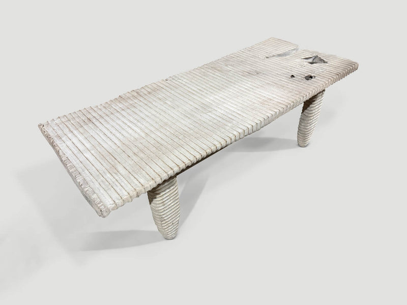 Minimalist Hand Carved Organic Coffee Table