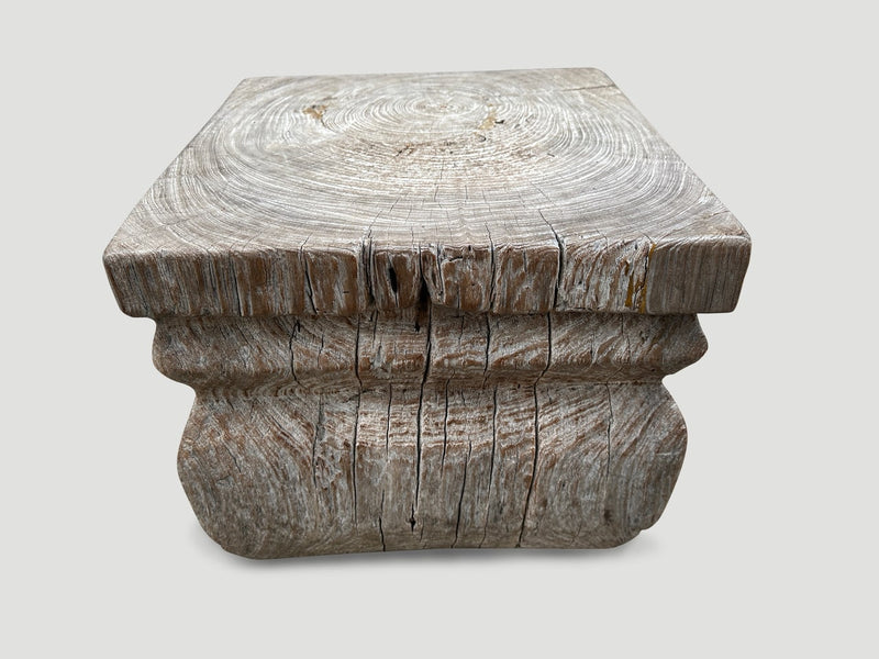 Antique Side Table or Pedestal