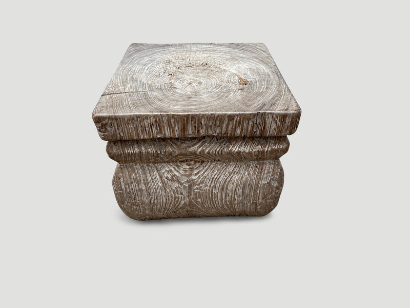 Antique Side Table or Pedestal