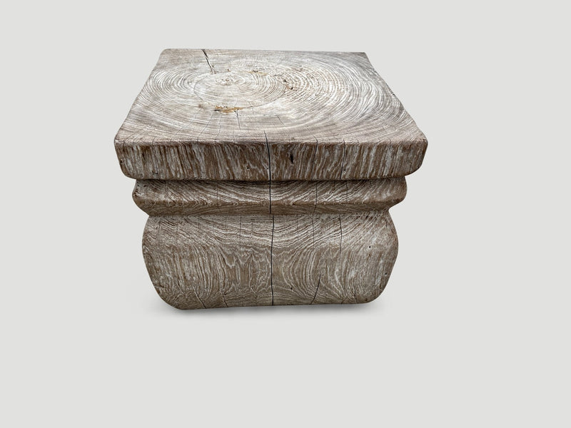 Antique Side Table or Pedestal