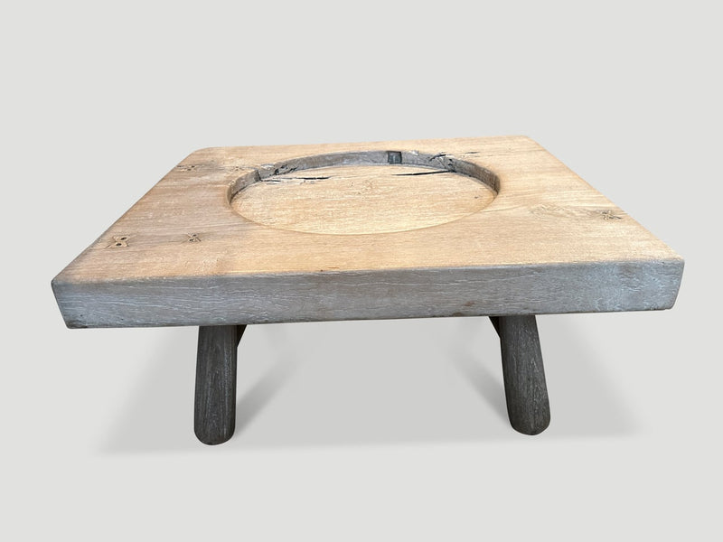Antique Top with Mid Century Style Base