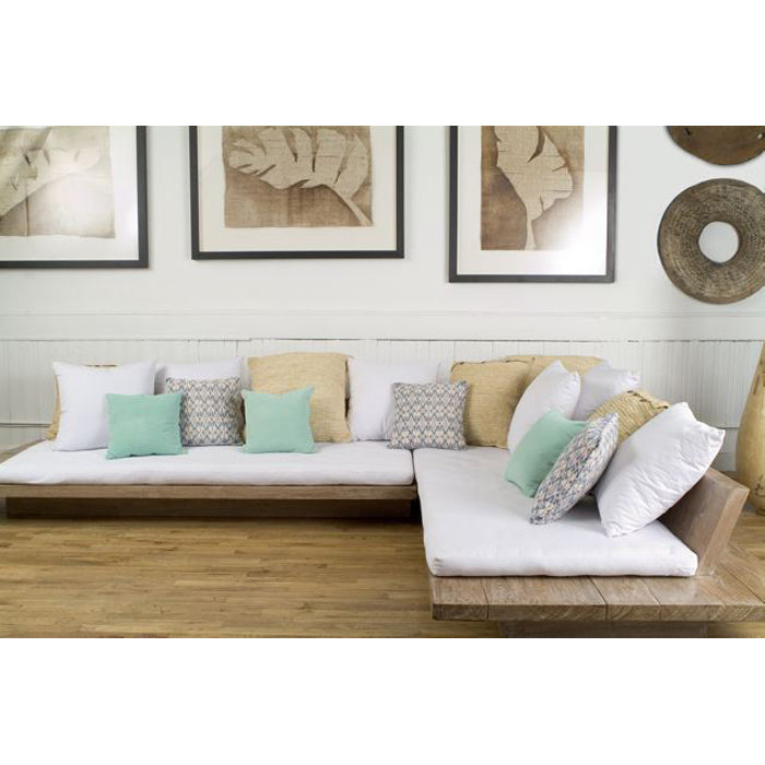 L-Shape Teak Spa Sofa