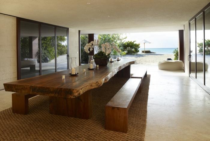 Modern Teak Bench