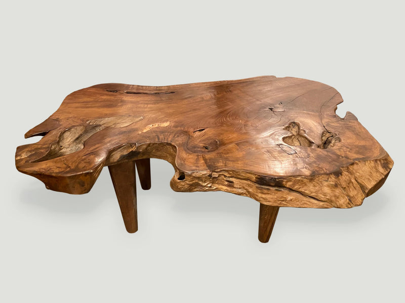 Single Slab Live Edge Coffee Table