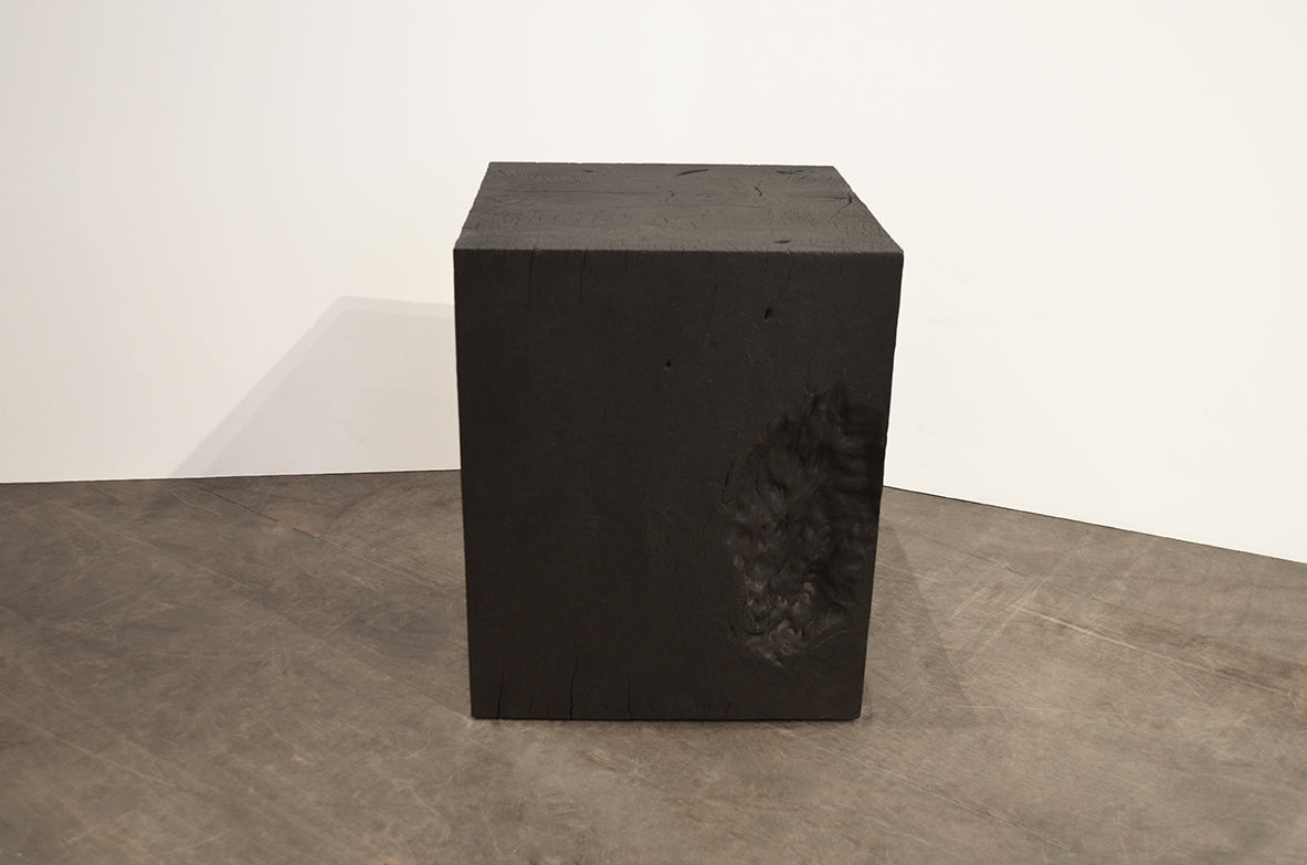 Triple Burnt Teak Side Table