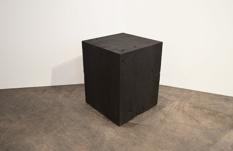 Triple Burnt Teak Side Table