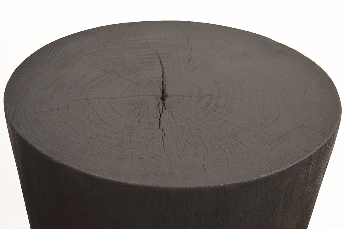 Triple Burnt Side Table