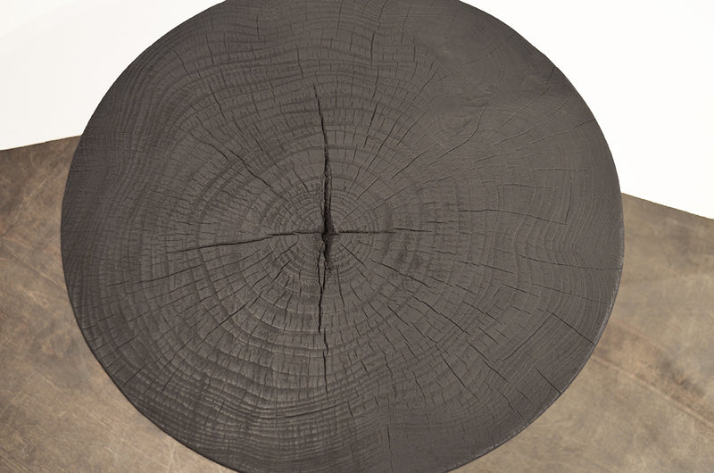 Triple Burnt Side Table