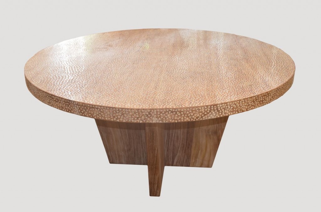 Impressive Shell Inlay Table AIG - Andrianna Shamaris
