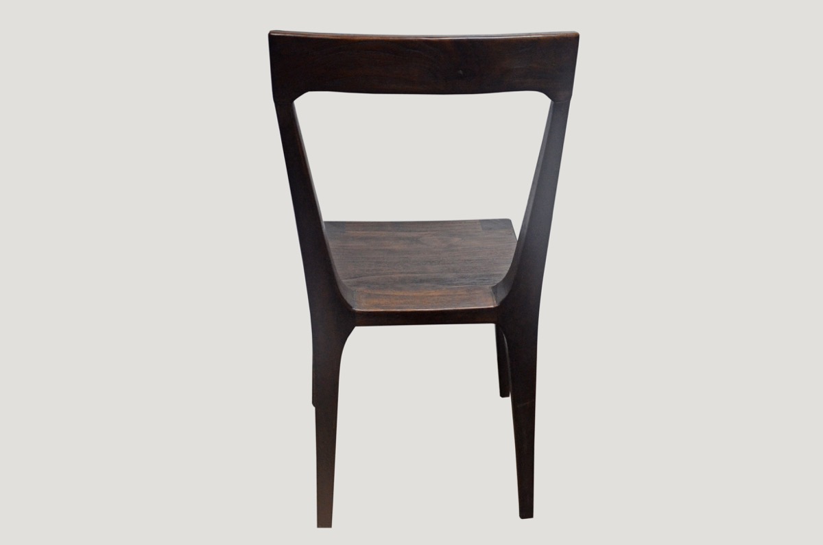 walnut minimal chair