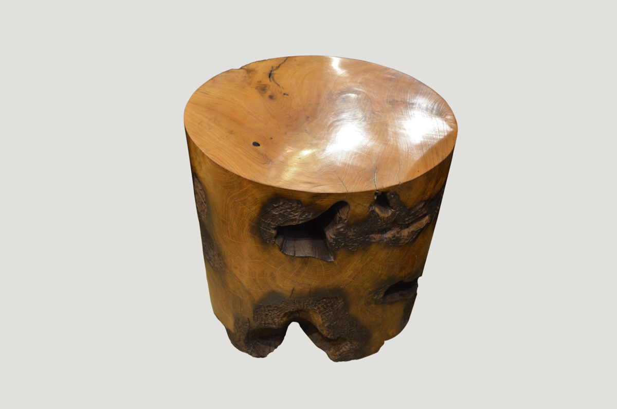 teak wooden side table