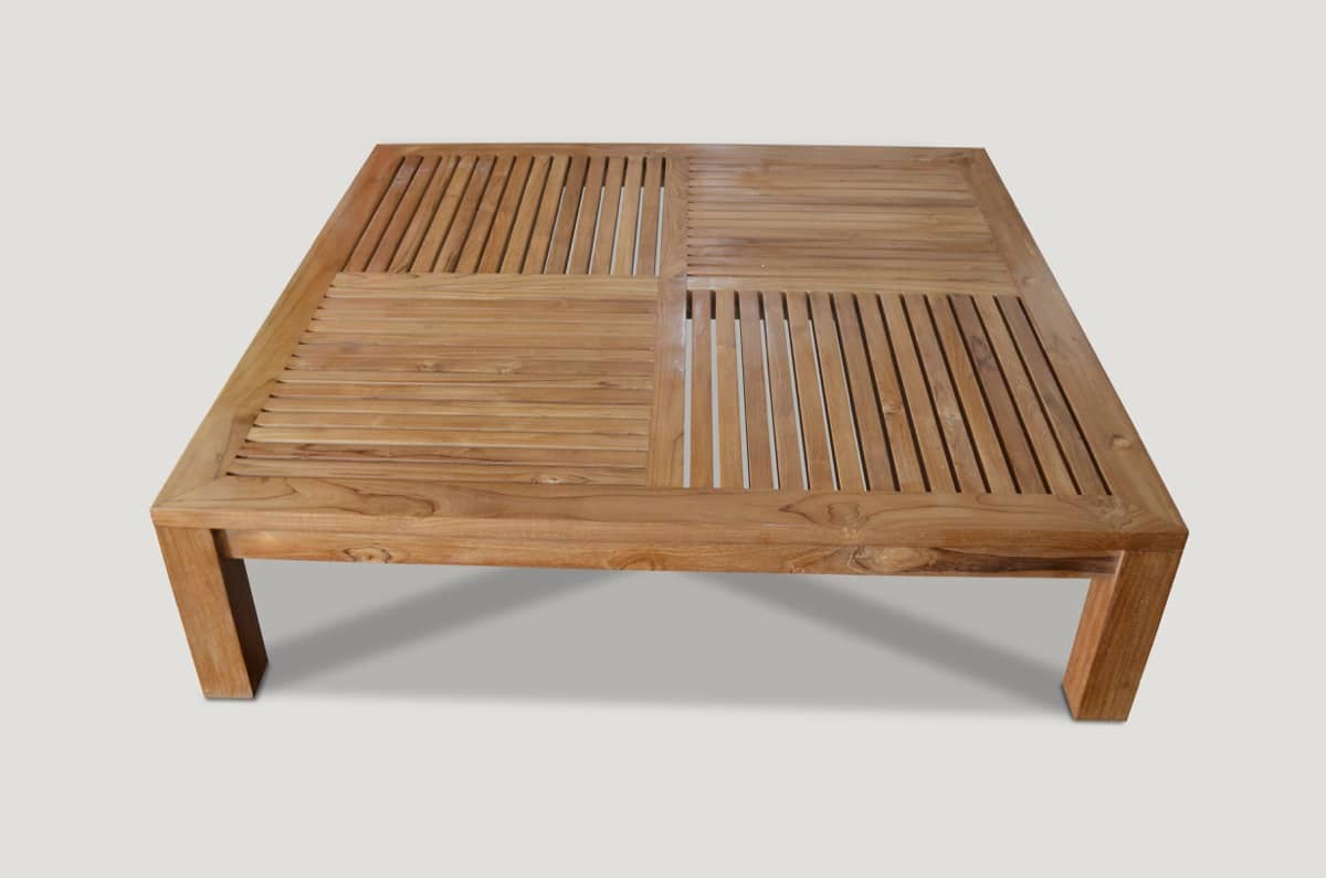 Slatted Teak wood Coffee Table