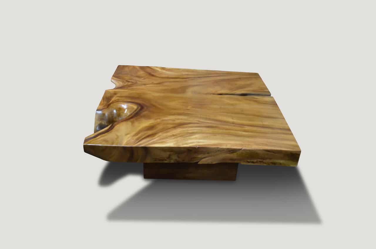 organic suar wood coffee table