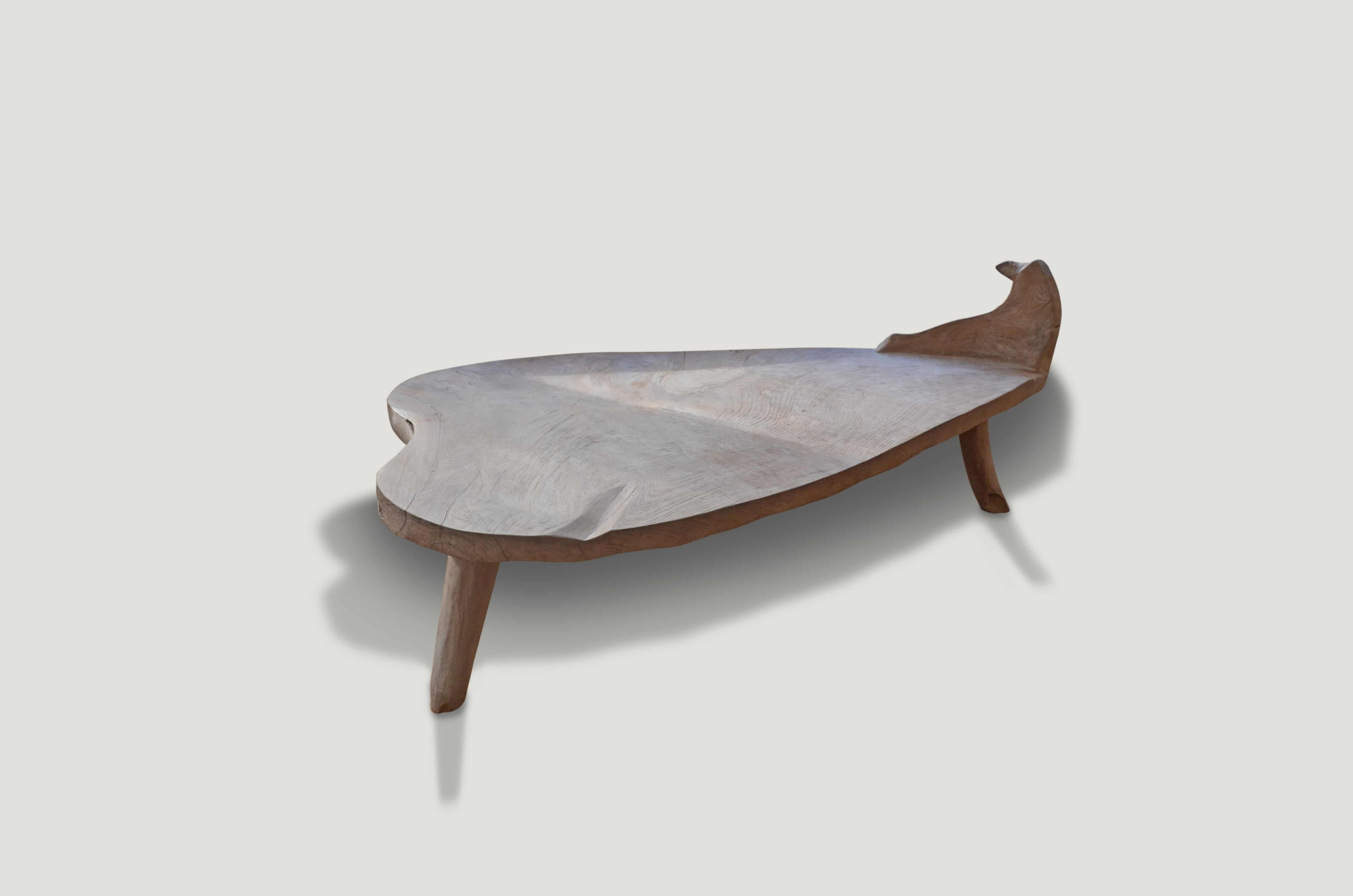 HAND CARVED TEAK PRIMITIVE CHAISE
