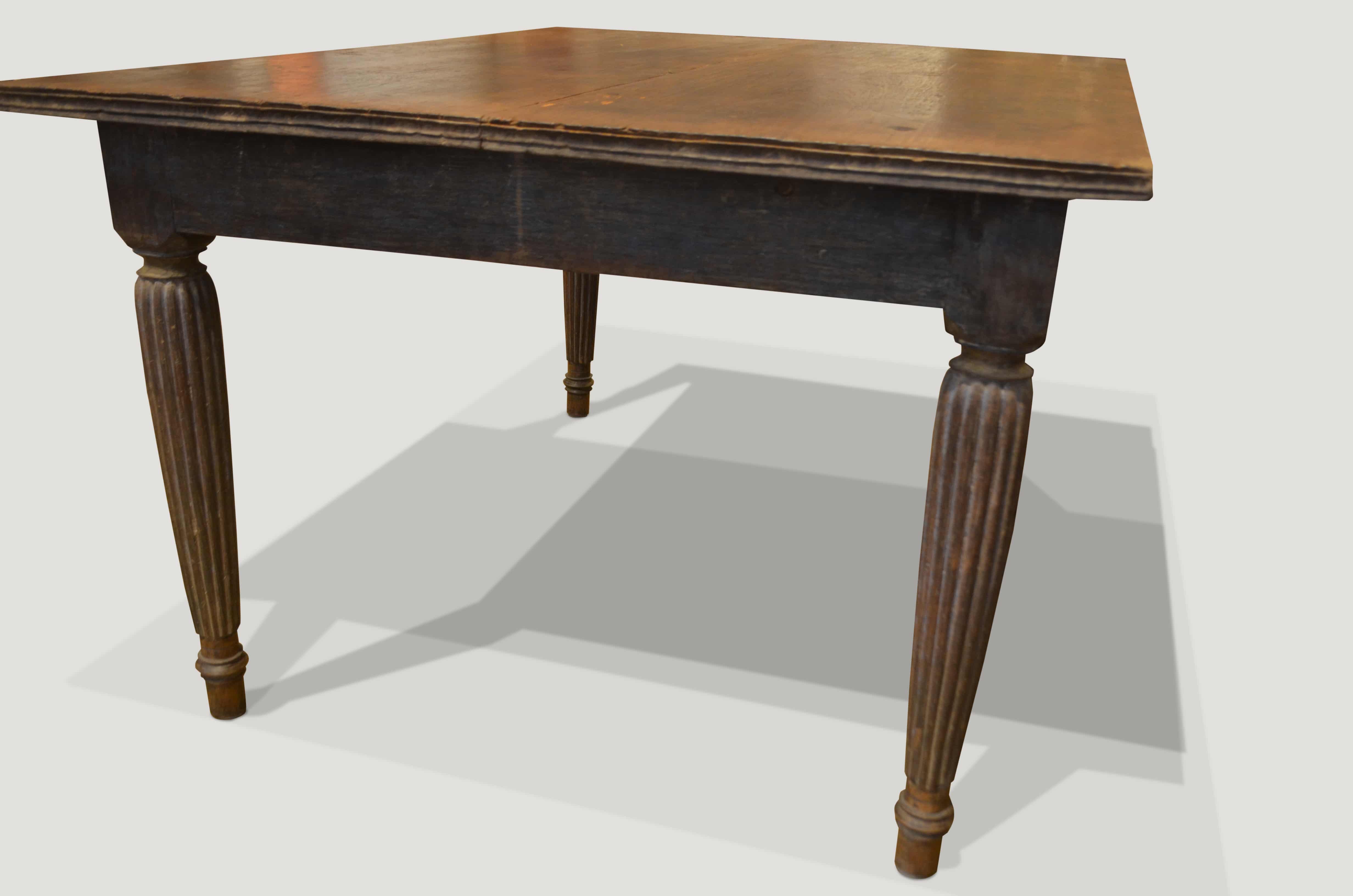 Antique teak dining table