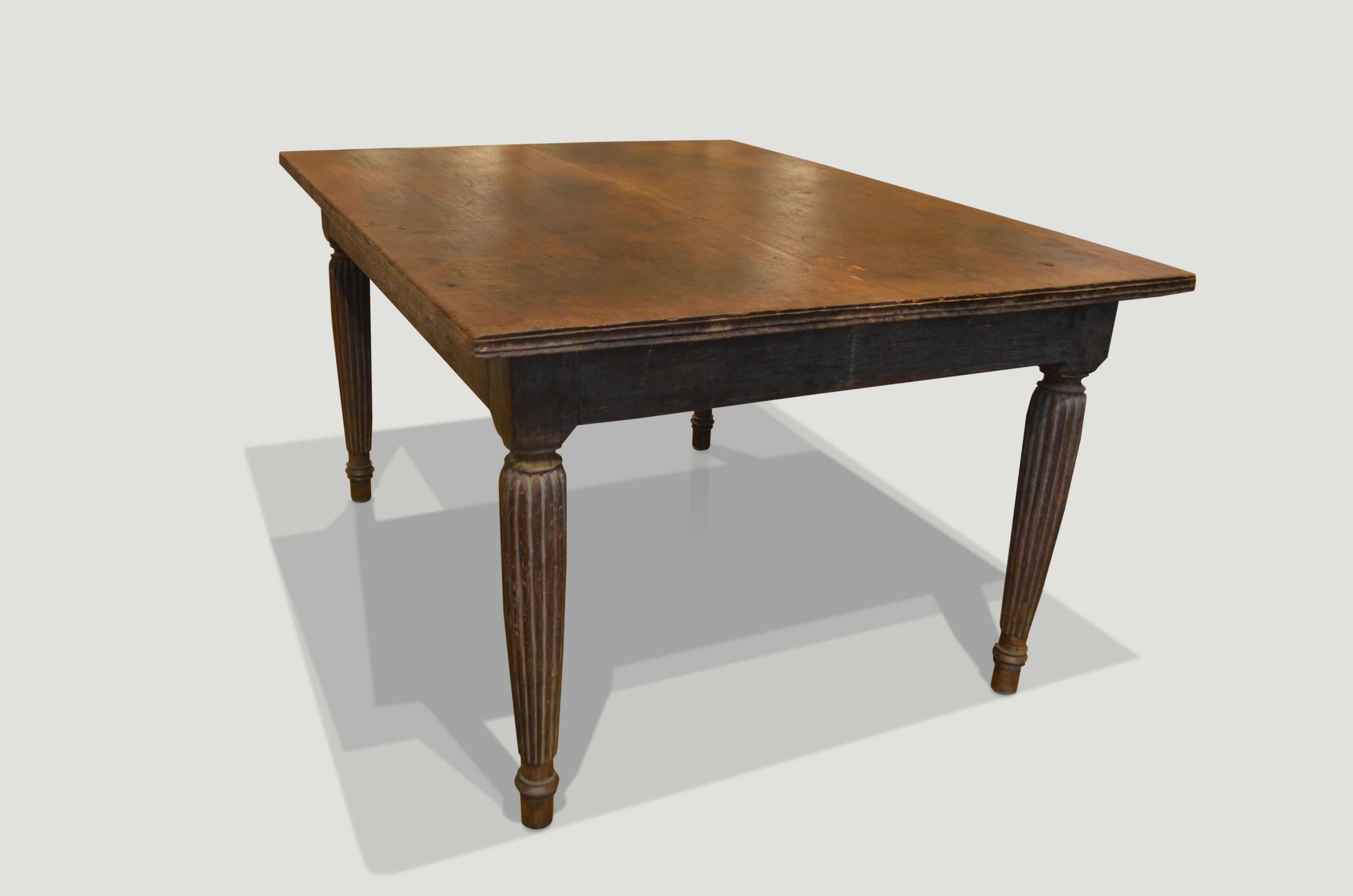 Antique teak dining table
