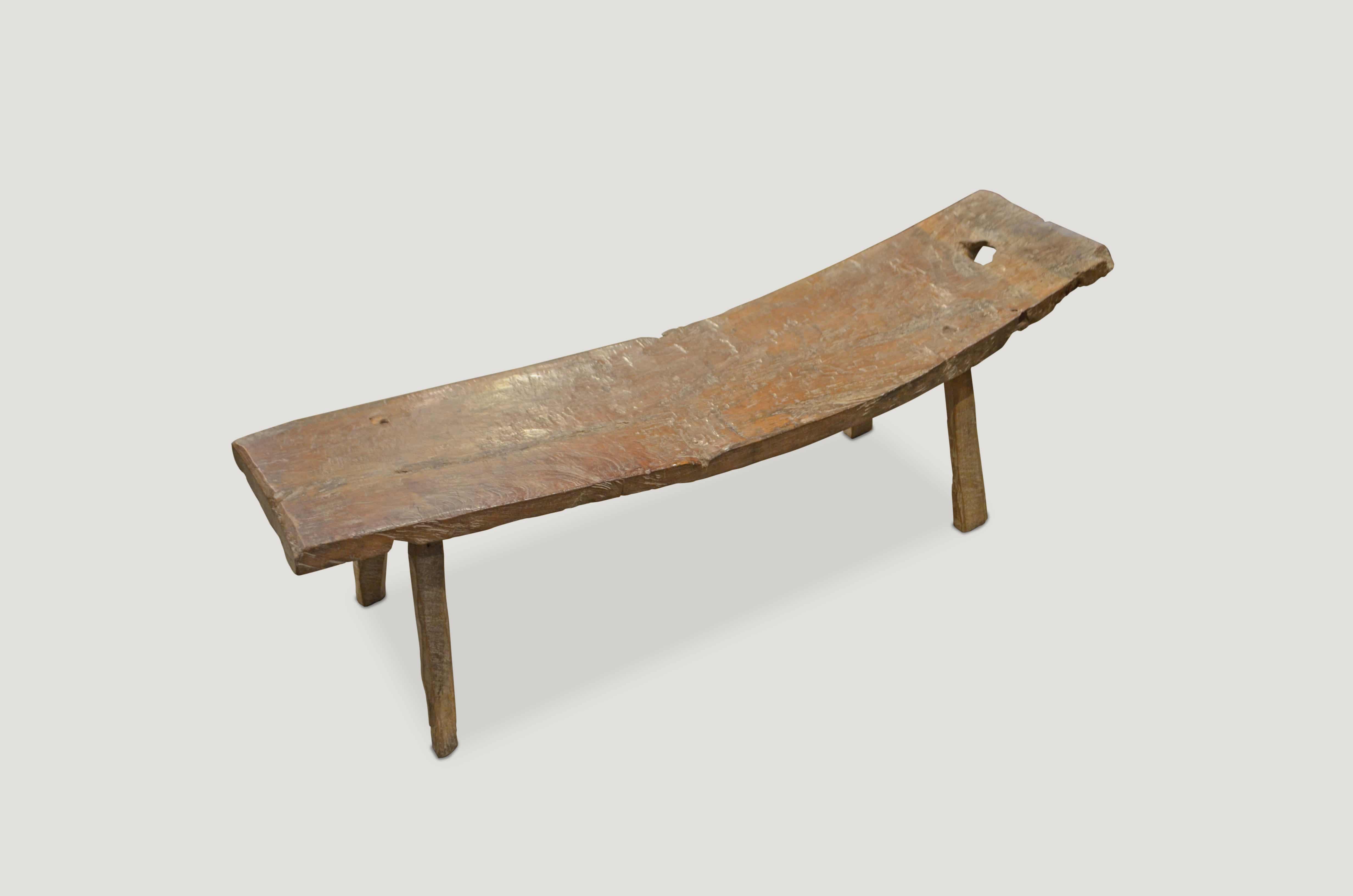 antique teak bench