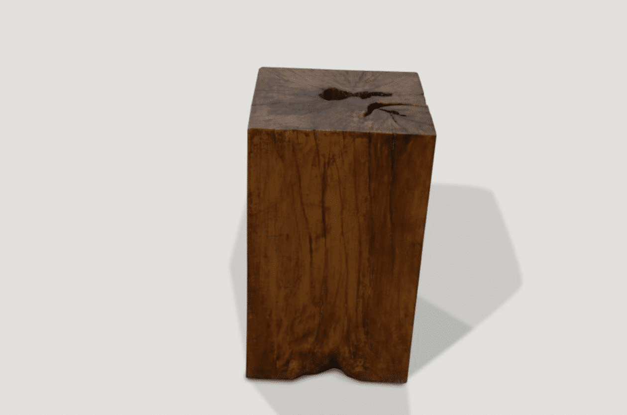 reclaimed tamarind wood side table