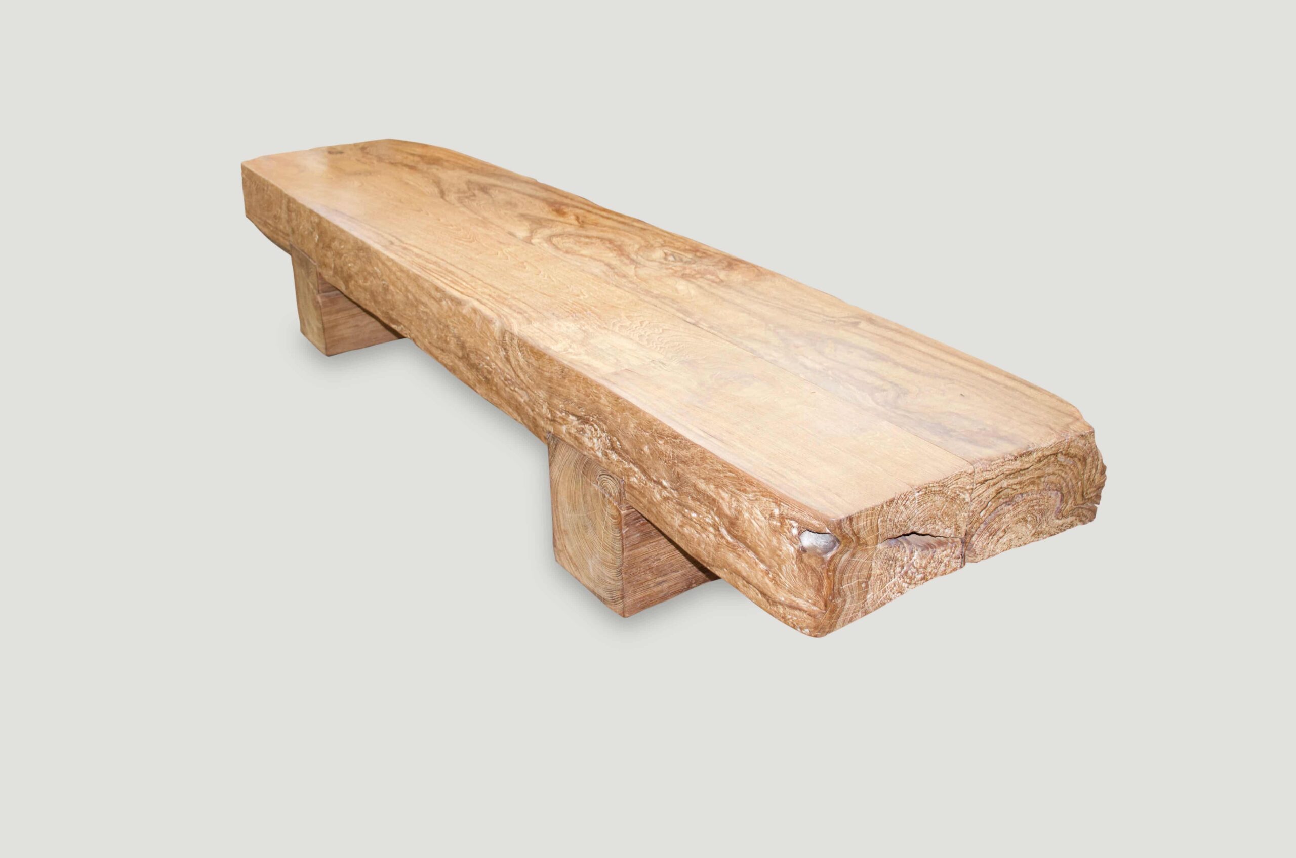 reclaimed teak wood coffee table or bench