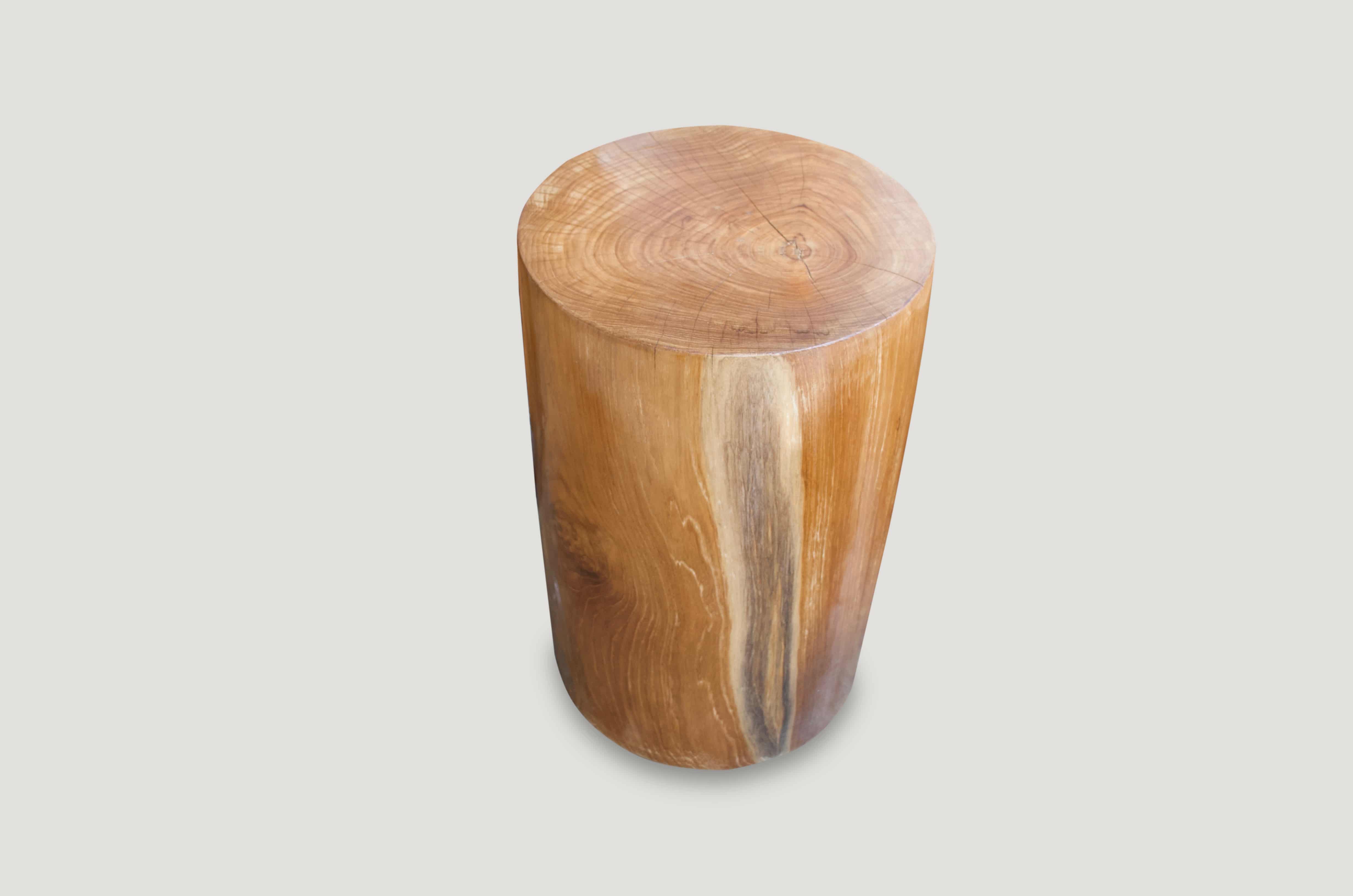 natural teak wood pedestal
