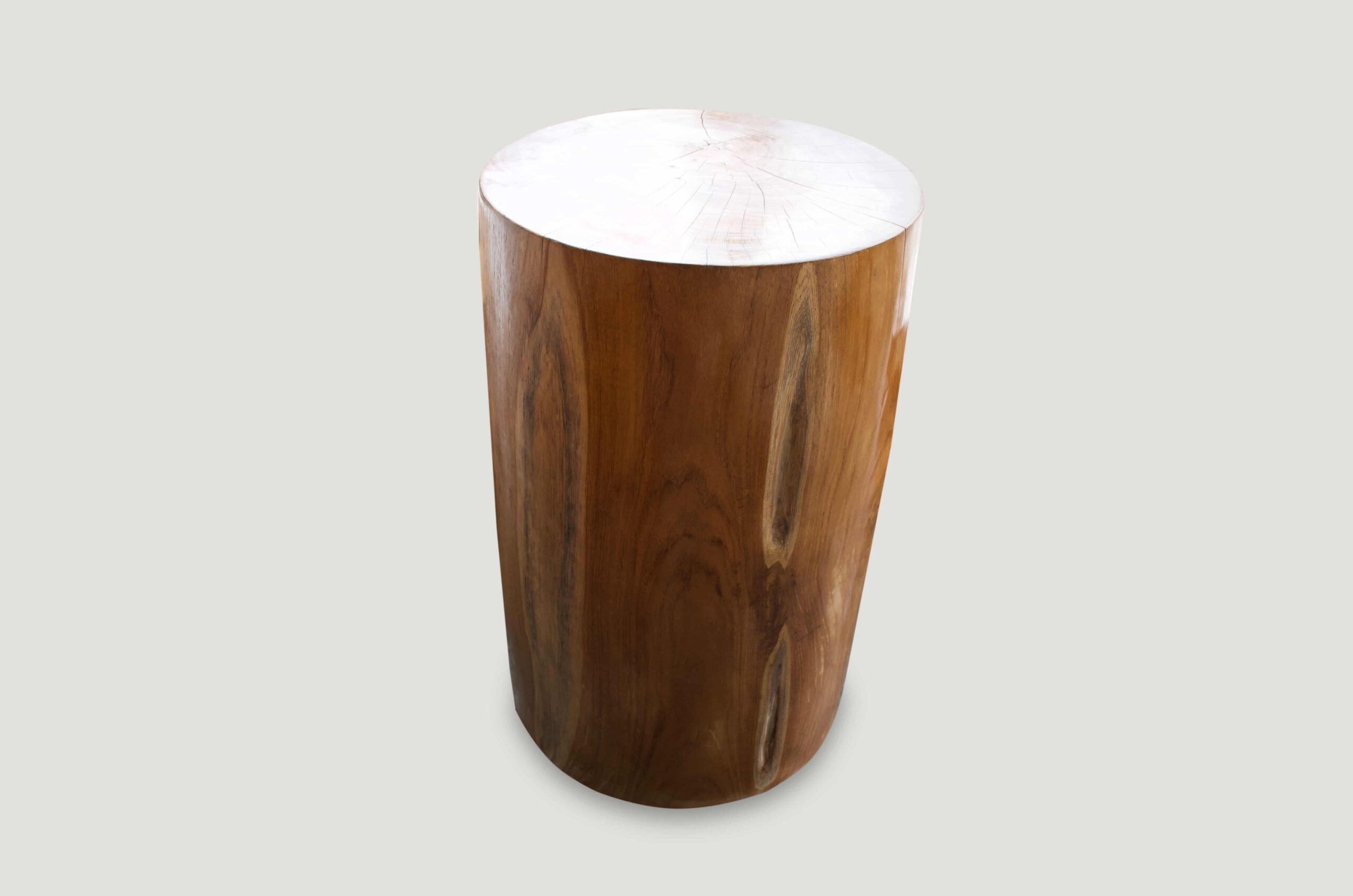 natural teak wood pedestal